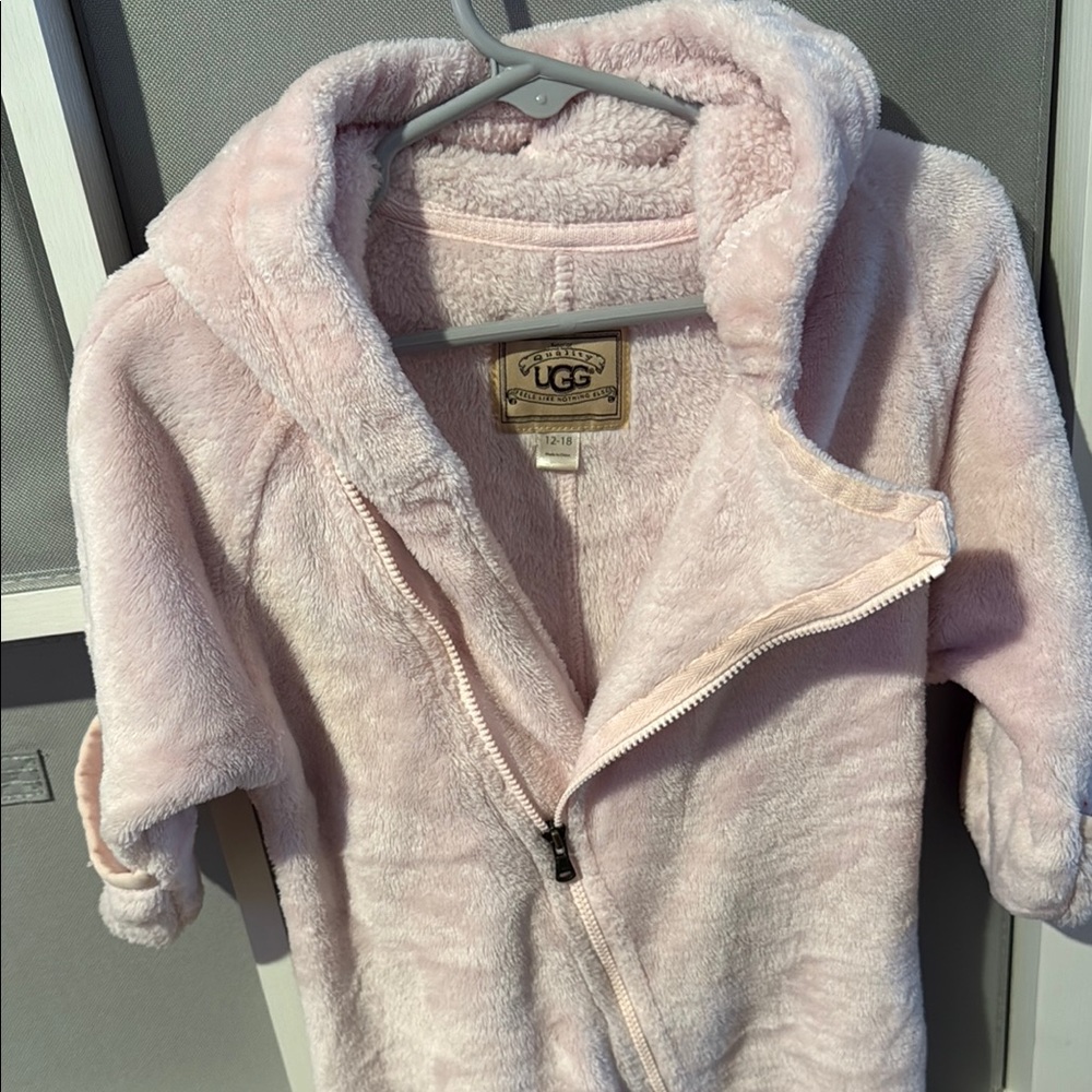 UGG Cozy Pink baby girl One Piece.